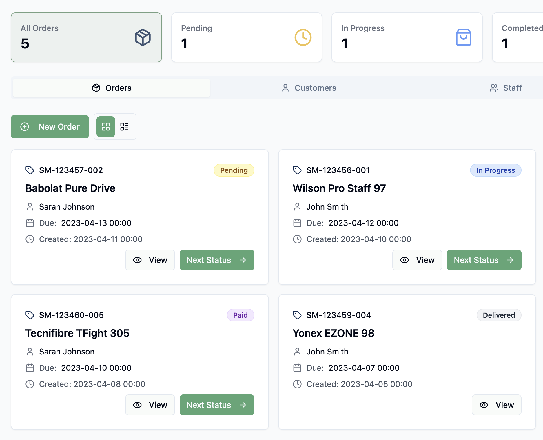 StringMaster Dashboard Preview